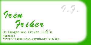 iren friker business card